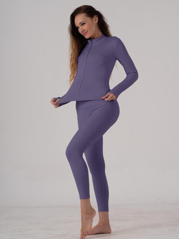 Sporty Two-Piece Activewear Set - dropship-io-70738